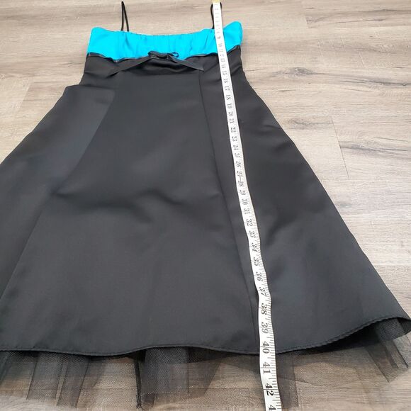 VTG Y2K ZumZum Niki Livas Babydoll Dress Tulle Goth Blue Black Party HoCo 9 / 10 - Picture 12 of 15